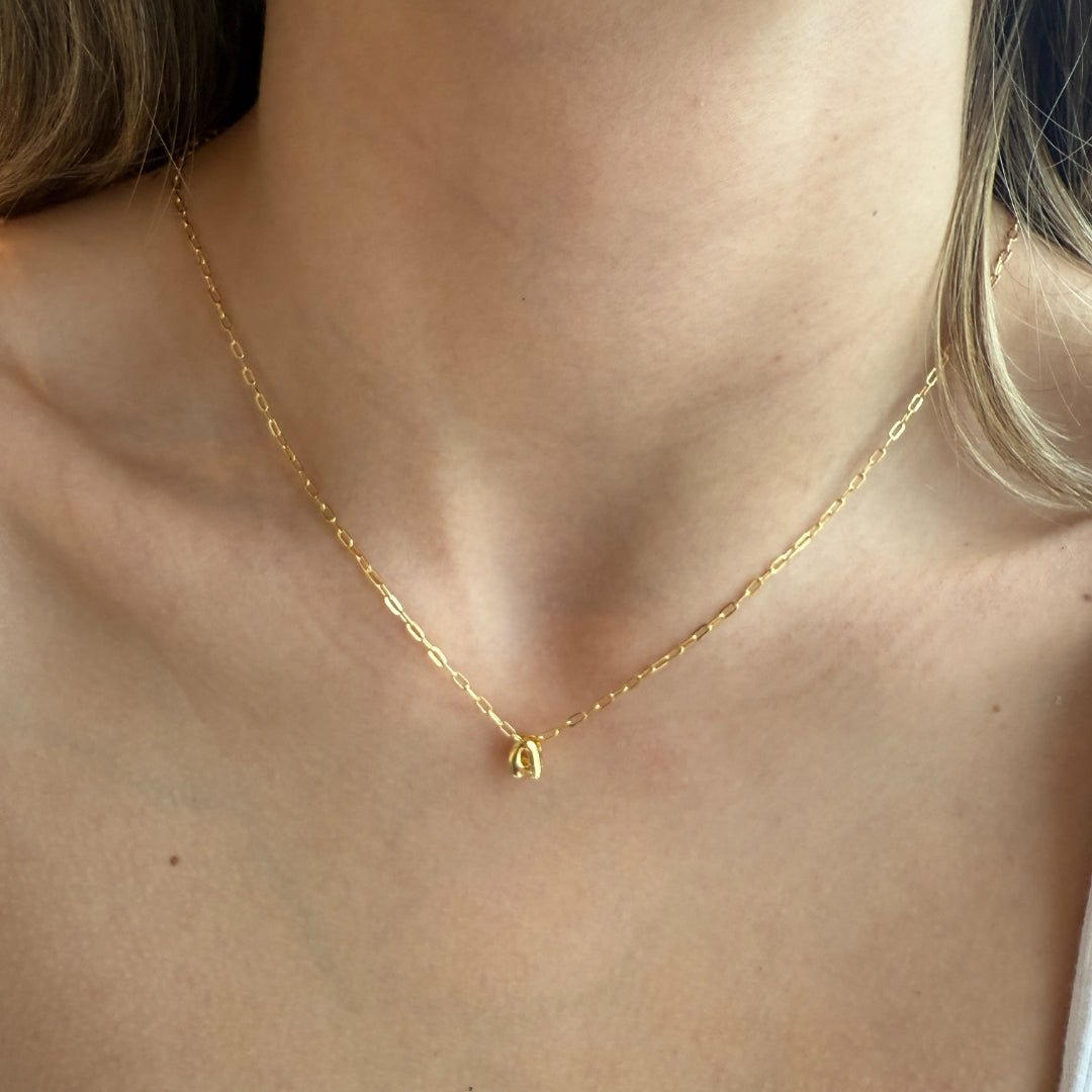 TIMELESS INITIAL NECKLACE - COLLARES - Malandra Jewelry - TC1796.A
