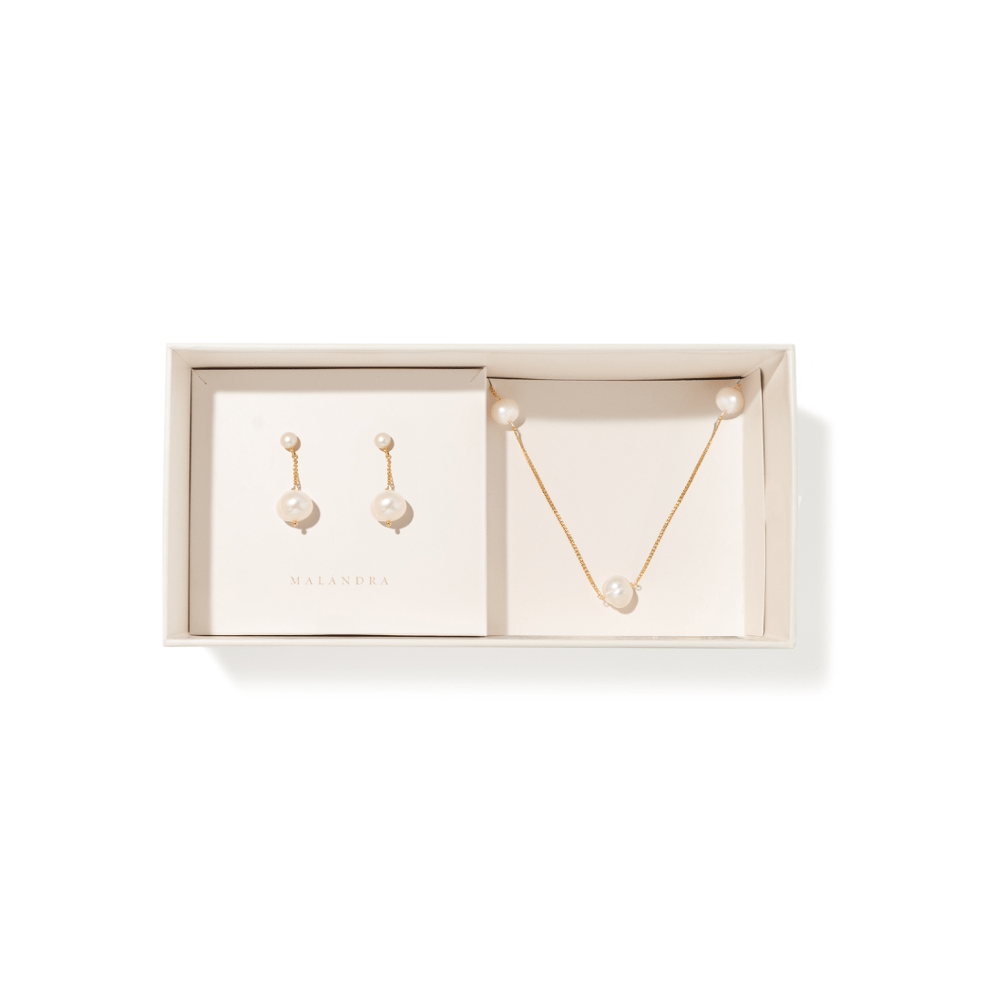 TIMELESS PEARL GIFT SET - SETS DE REGALO - Malandra Jewelry - SET130