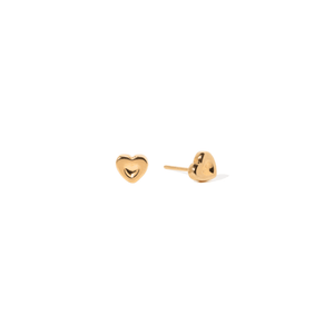 TINY LOVE STUDS - ARETES - Malandra Jewelry - VCA270-4040