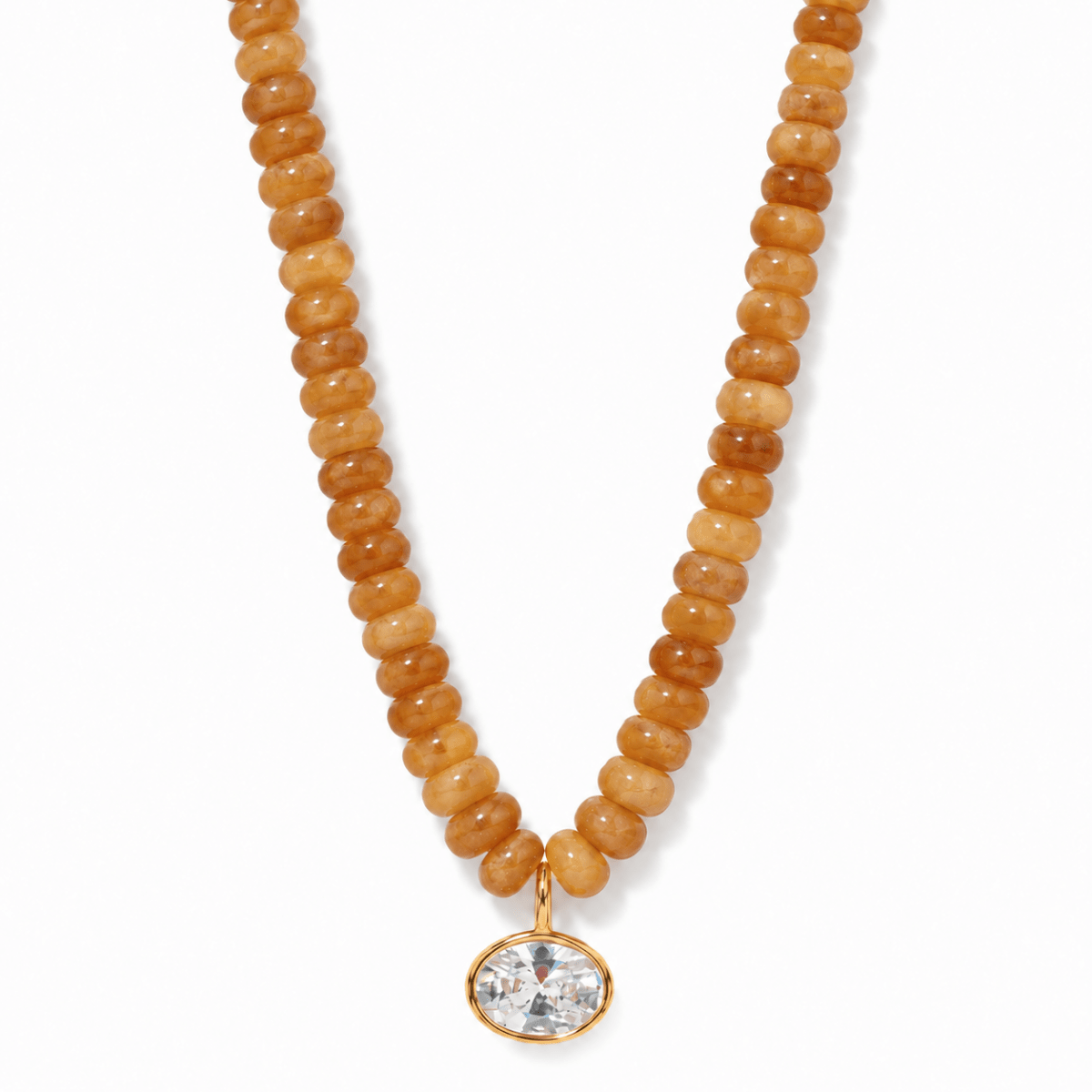 Toffee Jasper Gaia Necklace - COLLARES - Malandra Jewelry - TC2751