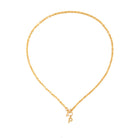 TOGGLE LETTER GOLDEN NECKLACE - COLLARES - Malandra Jewelry - TC1717.A