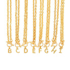 TOGGLE LETTER GOLDEN NECKLACE - COLLARES - Malandra Jewelry - TC1717.A