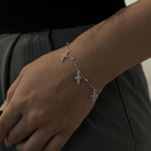 TRINITY CROSS SPARK BRACELET - PULSERAS - Malandra Jewelry - FBP509-1EPU0065-1RP-2