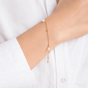 TRINITY PEARL BRACELET - PULSERAS - Malandra Jewelry - TP2528
