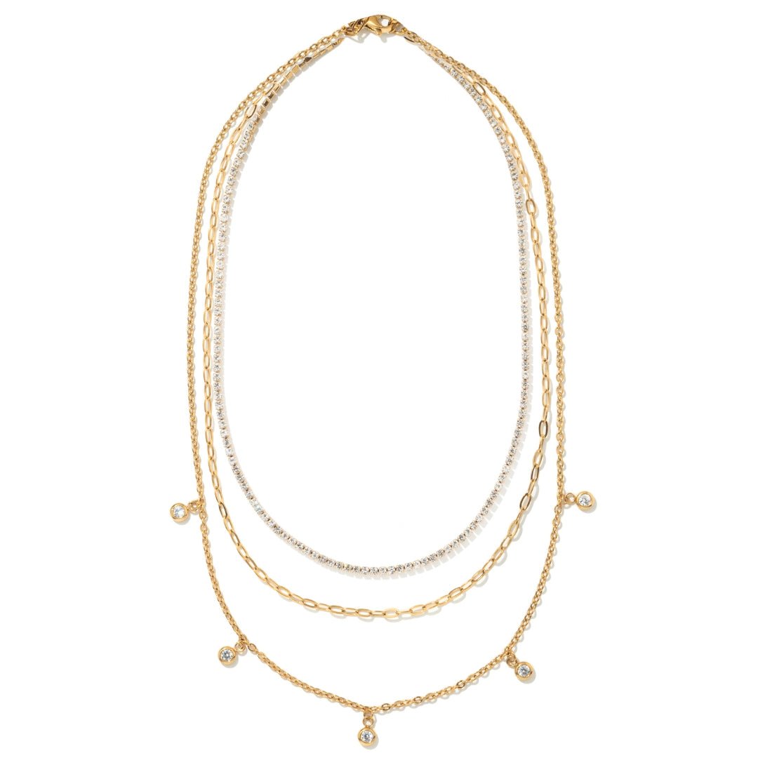TRINITY SHIMMER NECKLACE - COLLARES - Malandra Jewelry - EUWC522-JDN0303319