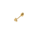 TRIPLE DOT GOLD PIERCING - ARETES - Malandra Jewelry - KMA13 - 30595