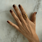 TRIPLE DROP RING - ANILLOS - Malandra Jewelry - EUWR109 - JDR2406018