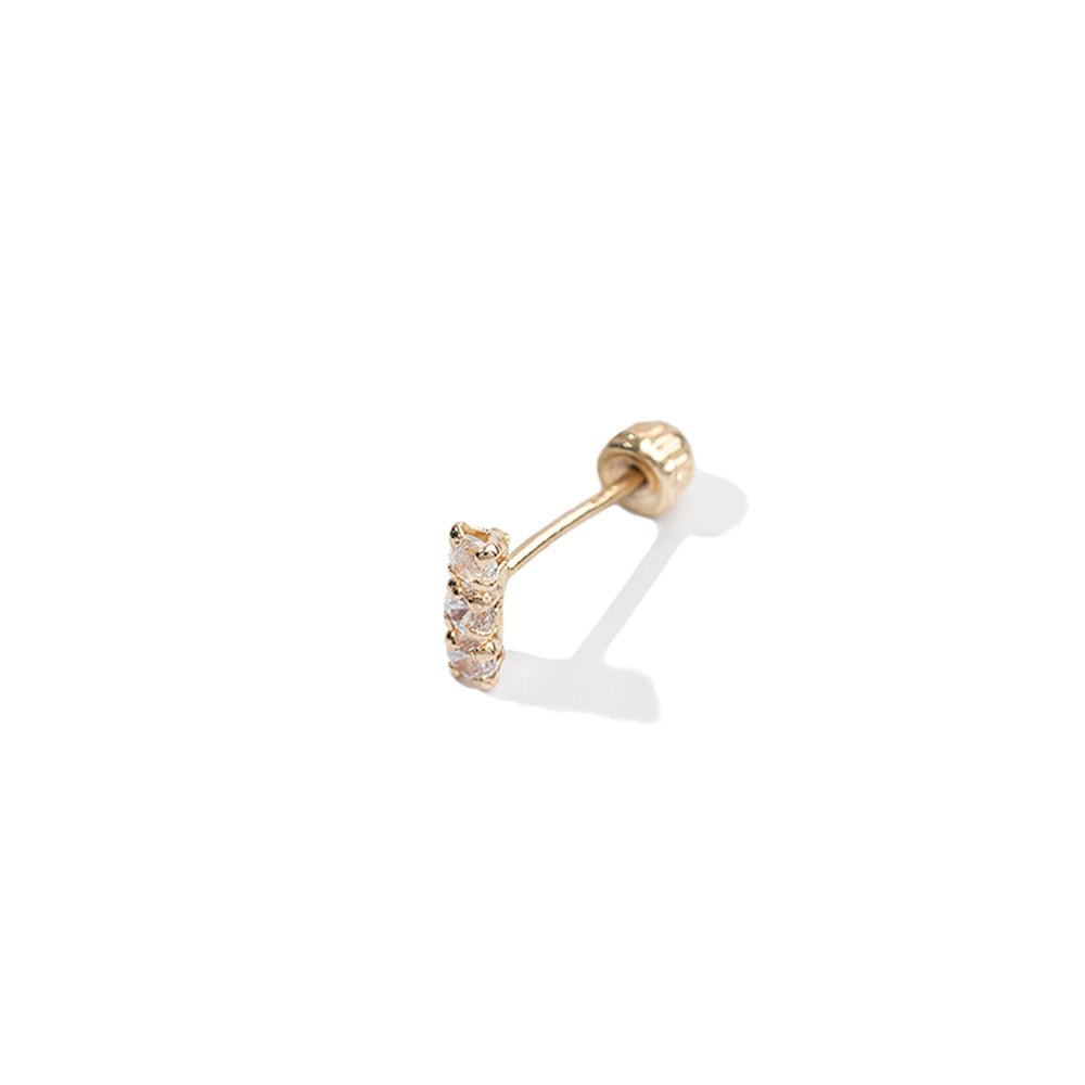 TRIPLE GLOW PIERCING - ARETES - Malandra Jewelry - KMA17 - 30051