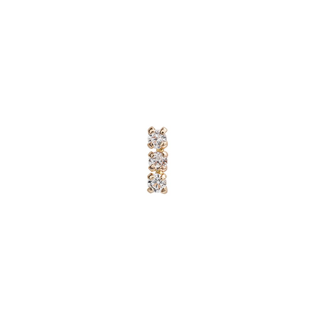 TRIPLE GLOW PIERCING - ARETES - Malandra Jewelry - KMA17 - 30051