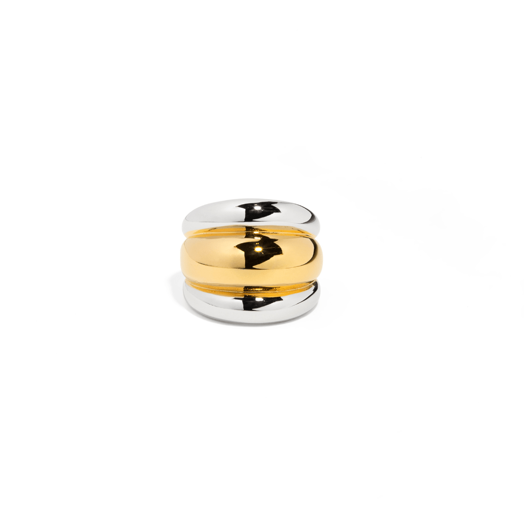 TRIPLE MIXED RING - ANILLOS - Malandra Jewelry - AR1421.7 - H85436