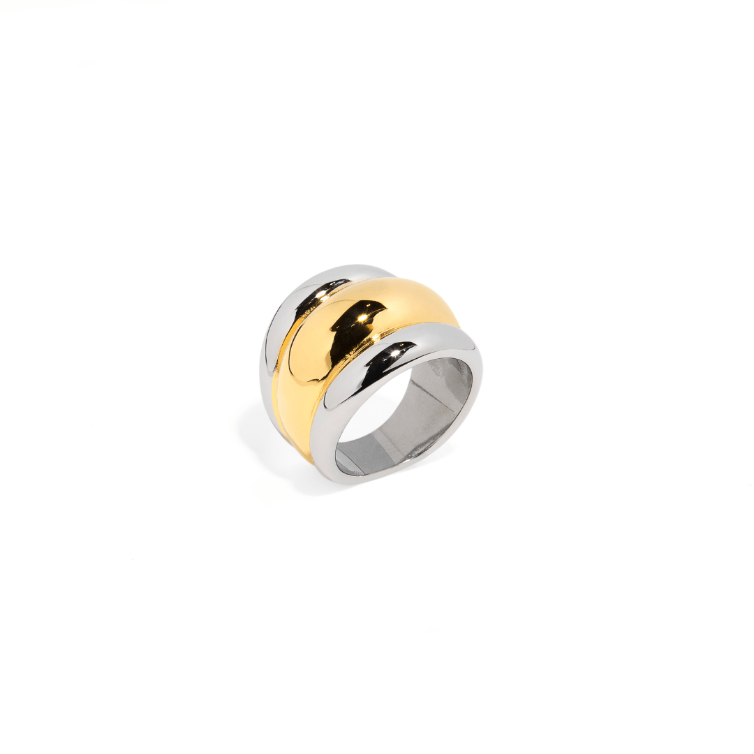 TRIPLE MIXED RING - ANILLOS - Malandra Jewelry - AR1421.7 - H85436