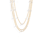 TRIPLE PEARL DREAM NECKLACE - COLLARES - Malandra Jewelry - TC1925