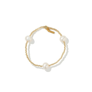 TRIPLE PEARL GLOW BRACELET - PULSERAS - Malandra Jewelry - TP2415