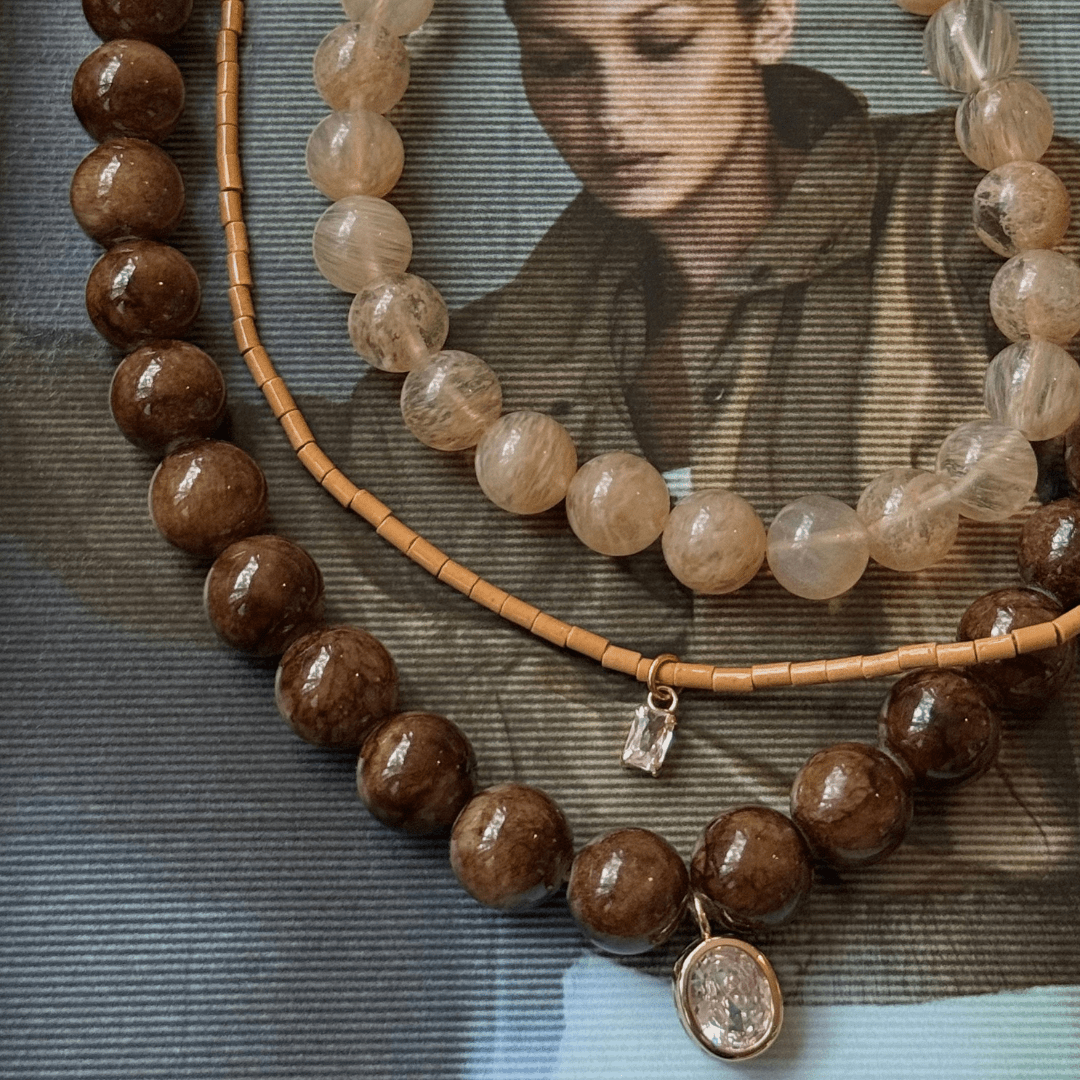 Truffle Jade Gaia Necklace - COLLARES - Malandra Jewelry - TC2726