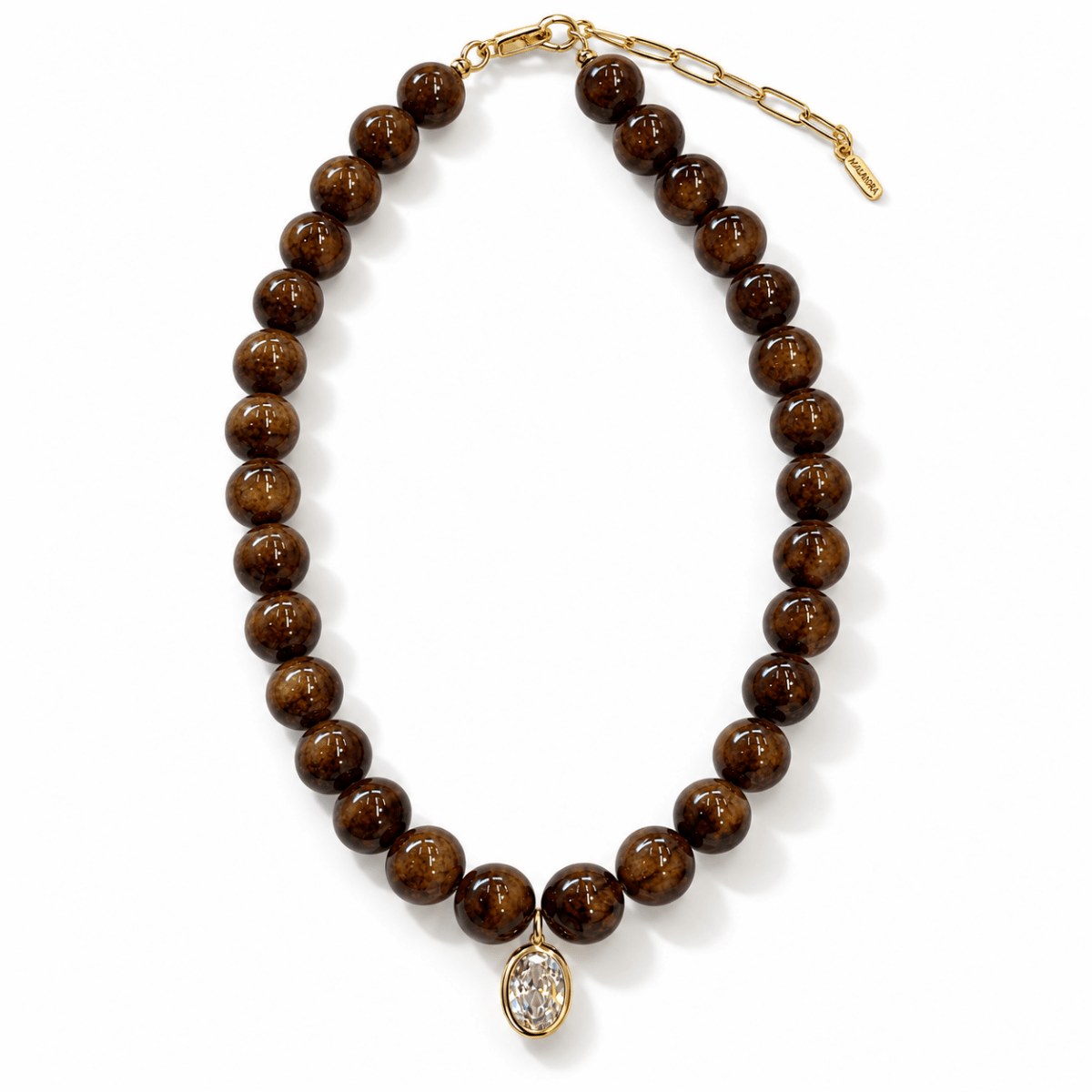 Truffle Jade Gaia Necklace - COLLARES - Malandra Jewelry - TC2726