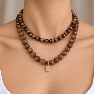 Truffle Jade Gaia Necklace - COLLARES - Malandra Jewelry - TC2726