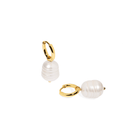TWINKLE BIG PEARL HUGGIES - ARETES - Malandra Jewelry - TA1831