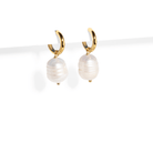 TWINKLE BIG PEARL HUGGIES - ARETES - Malandra Jewelry - TA1831