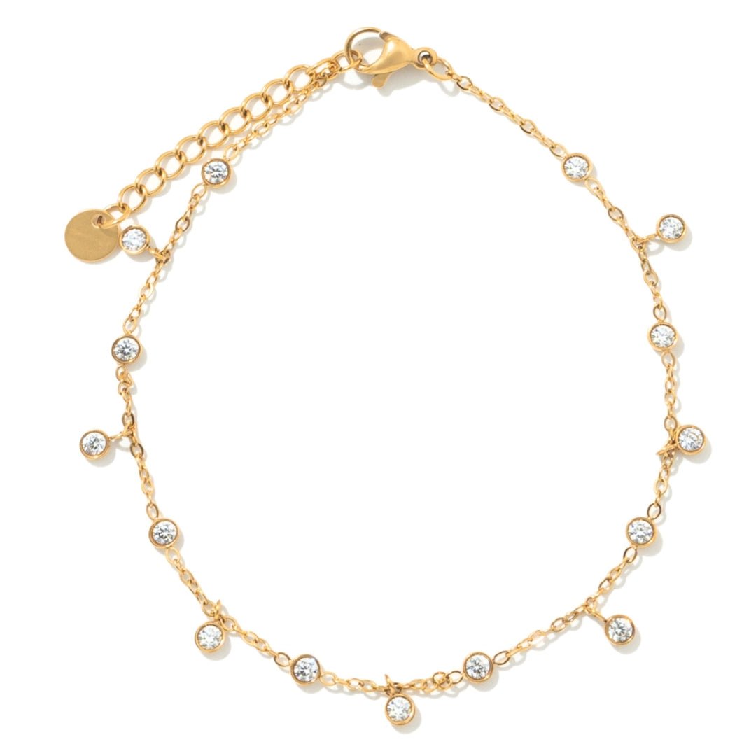 TWINKLE CIRCLE ANKLET - TOBILLERAS - Malandra Jewelry - EUWT550-JDA0203302
