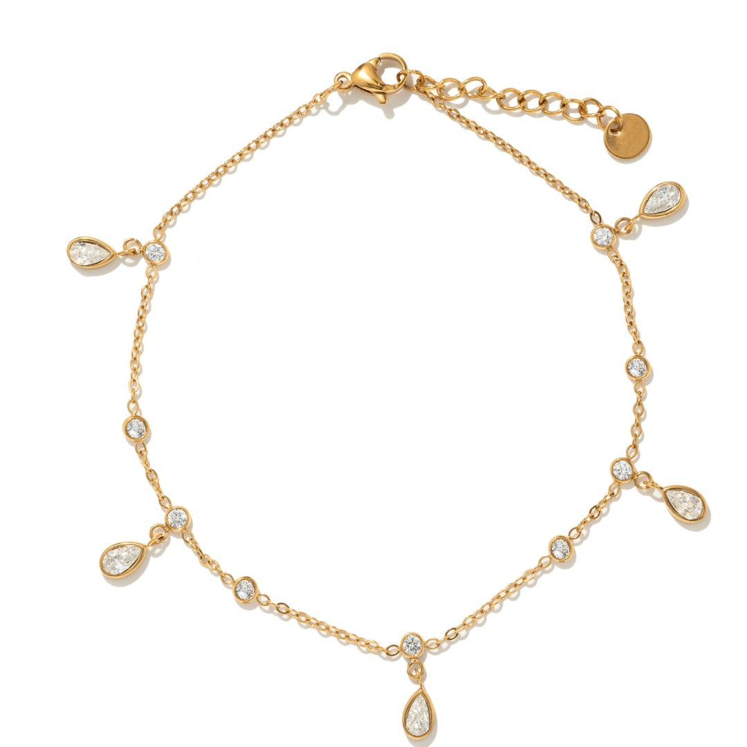 TWINKLE DROP ANKLET - TOBILLERAS - Malandra Jewelry - EUWT549-JDA0203303