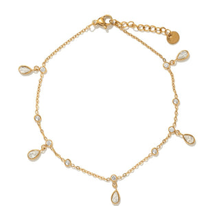 TWINKLE DROP ANKLET - TOBILLERAS - Malandra Jewelry - EUWT549-JDA0203303