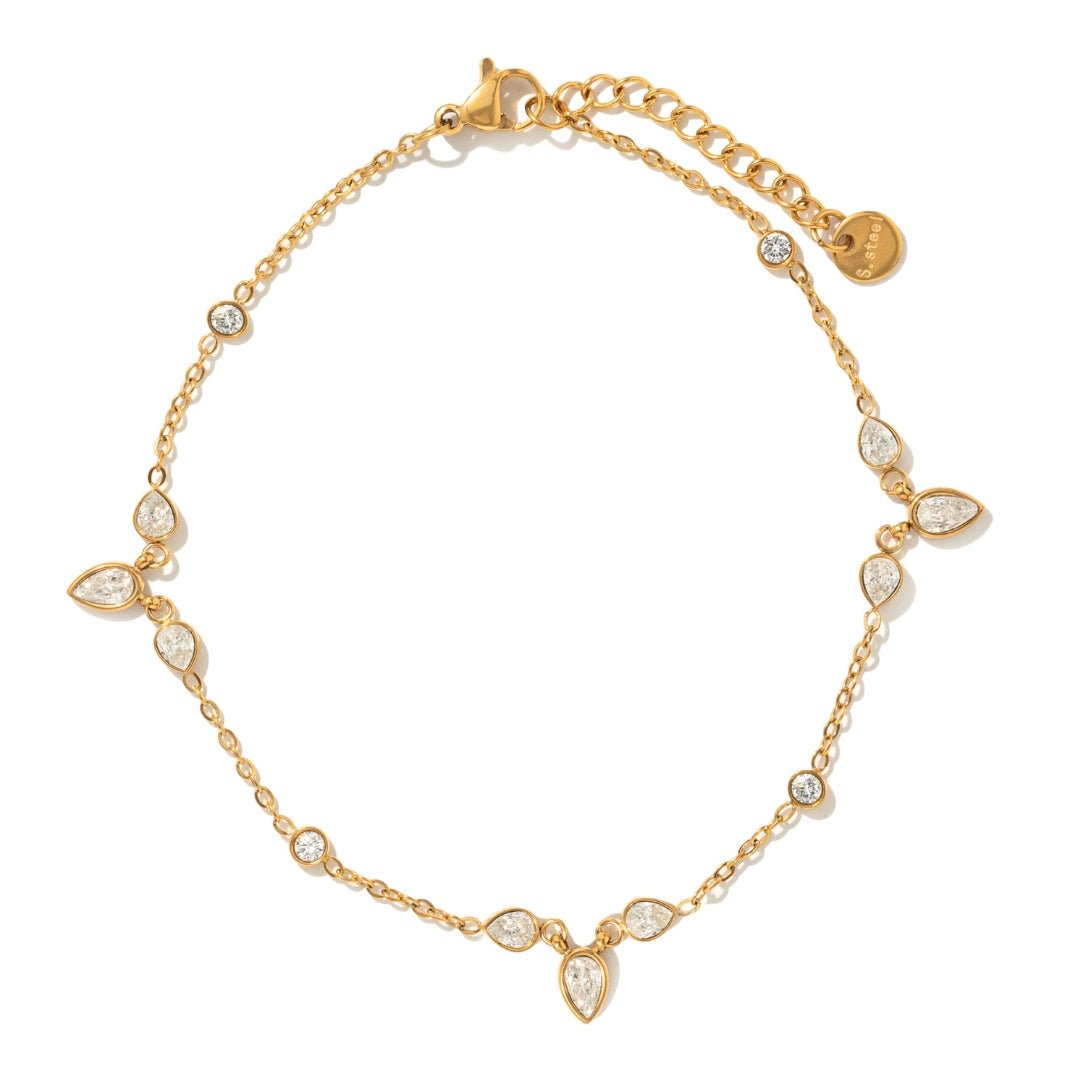 TWINKLE MARQUISE ANKLET - TOBILLERAS - Malandra Jewelry - EUWT551-JDA0203301