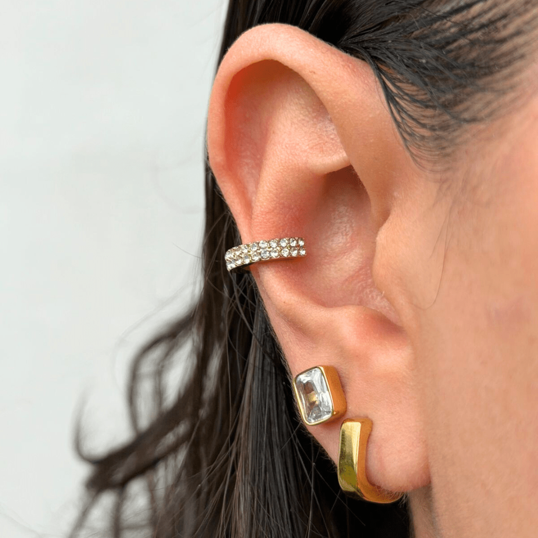 URBAN EDGE ICON HOOPS - ARETES - Malandra Jewelry - EUWA246 - DZJDE202506235NINA