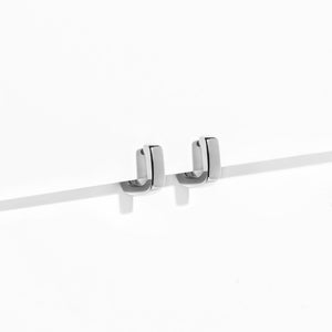 URBAN EDGE ICON HOOPS SILVER - ARETES - Malandra Jewelry - EUWA246.P