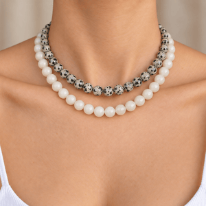 Vanilla Angelite Terra Necklace - COLLARES - Malandra Jewelry - TC2725