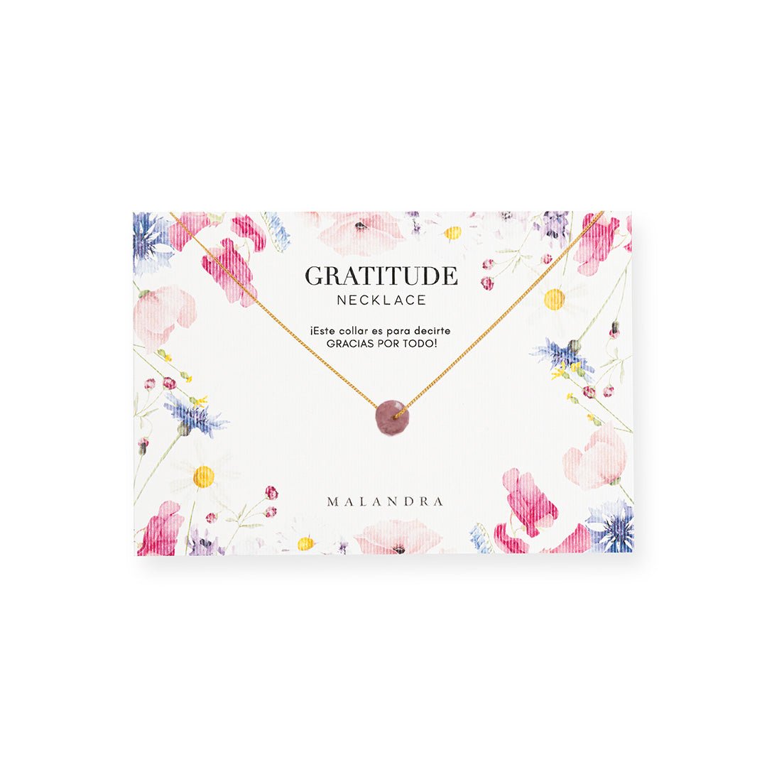 VIOLET DREAM GRATITUDE NECKLACE - COLLARES - Malandra Jewelry - TC1982