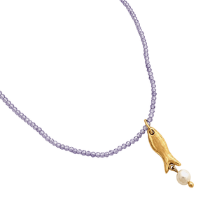 Violet Fish Necklace - COLLARES - Malandra Jewelry - EUWC584-JDN0112016