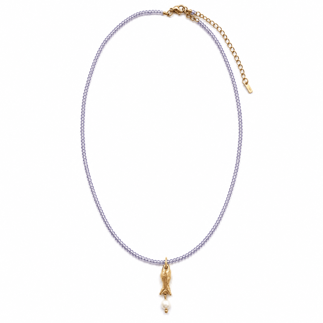 Violet Fish Necklace - COLLARES - Malandra Jewelry - EUWC584-JDN0112016