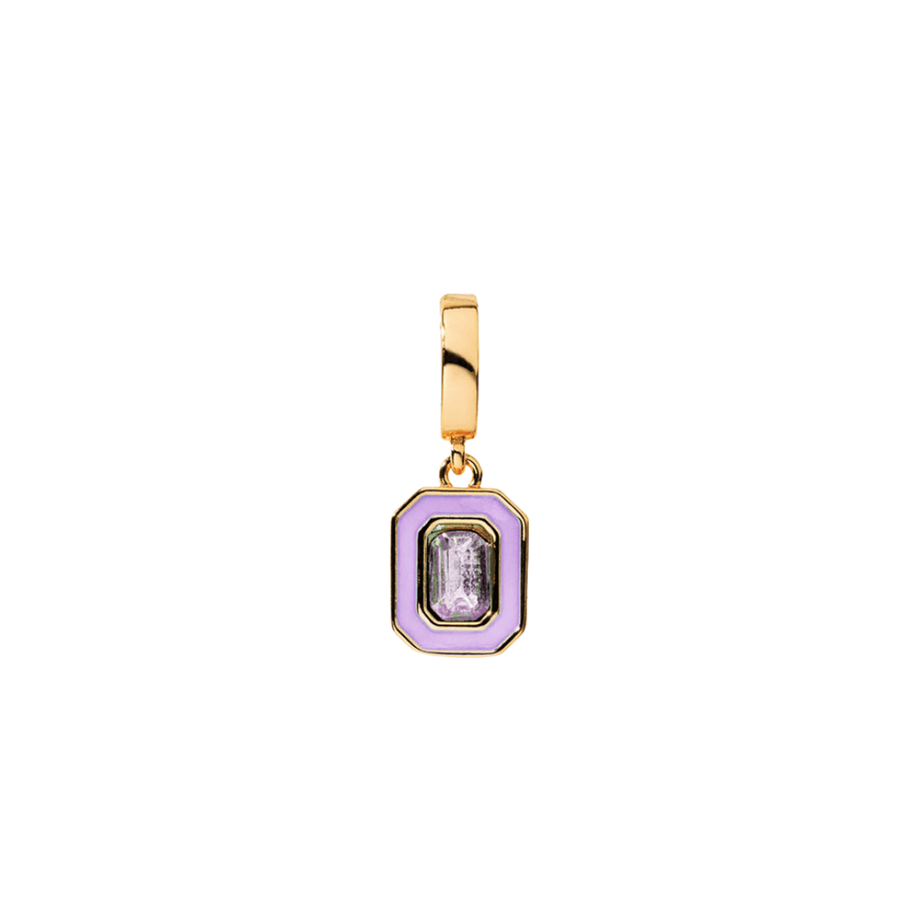 VIOLET GEM CHARM - DIJES - Malandra Jewelry - EYHD52 - HP10