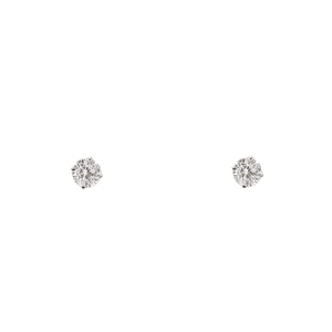 WHITE GOLD ROUND STUDS 0.50CT - ARETES - Malandra Jewelry - BM500.20