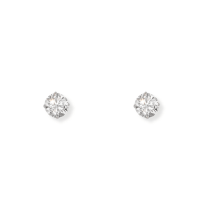 WHITE GOLD ROUND STUDS 2.0CT - ARETES - Malandra Jewelry - BM500.22