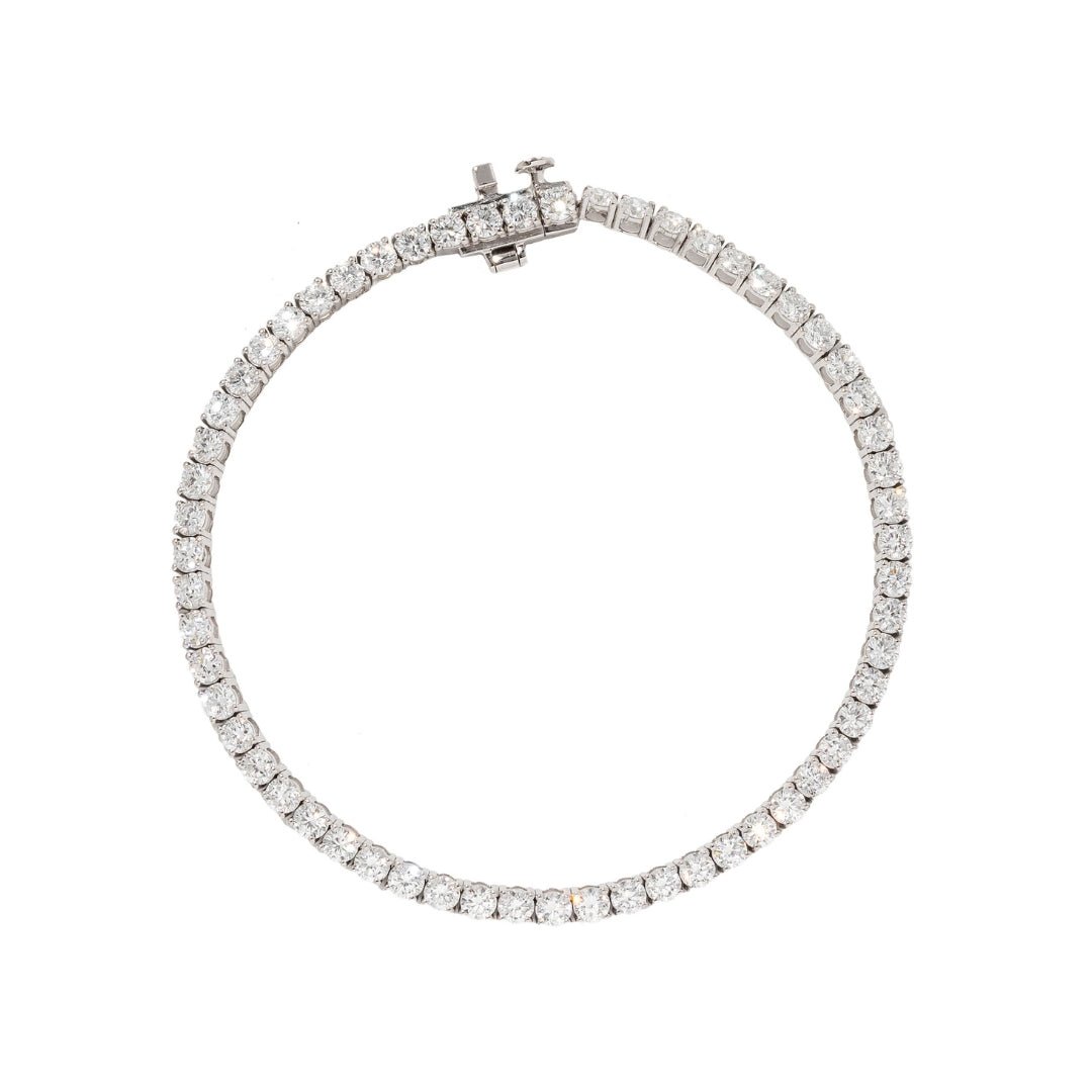 WHITE GOLD TENNIS BRACELET 2CT - PULSERAS - Malandra Jewelry - BM500.1