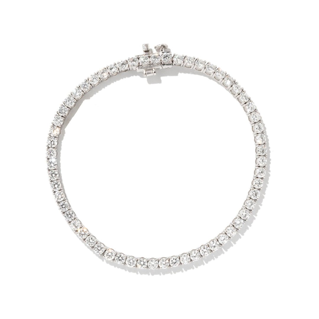 WHITE GOLD TENNIS BRACELET 2CT - PULSERAS - Malandra Jewelry - BM500.2