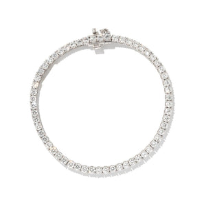 WHITE GOLD TENNIS BRACELET 2CT - PULSERAS - Malandra Jewelry - BM500.2