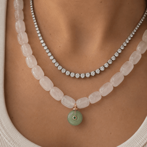 WHITE OPAL GAIA NECKLACE - COLLARES - Malandra Jewelry - TC2437
