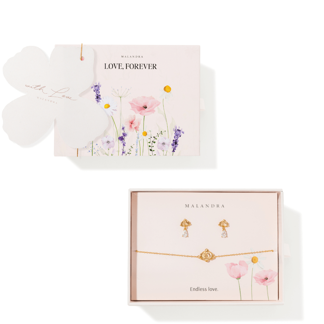 WITH LOVE ORCHID GIFT SET - SETS DE REGALO - Malandra Jewelry - SET211-EYHA188/EYHP192