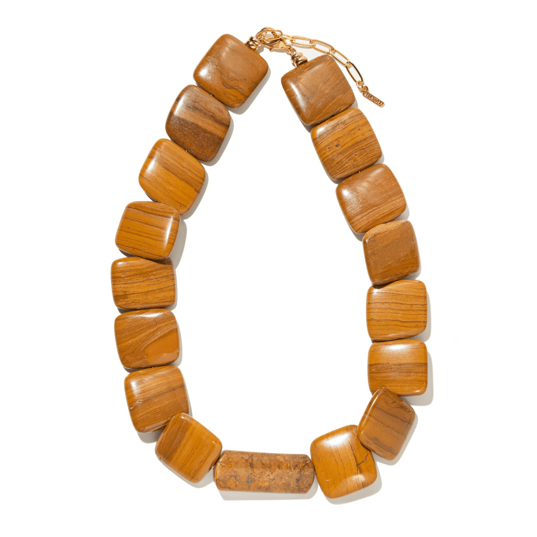 WOOD JASPER TERRA NECKLACE - COLLARES - Malandra Jewelry - TC2135