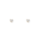 YELLOW GOLD HEART STUDS 0.5CT - ARETES - Malandra Jewelry - BM500.12