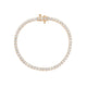 YELLOW GOLD TENNIS BRACELET 5CT - PULSERAS - Malandra Jewelry - BM500.6