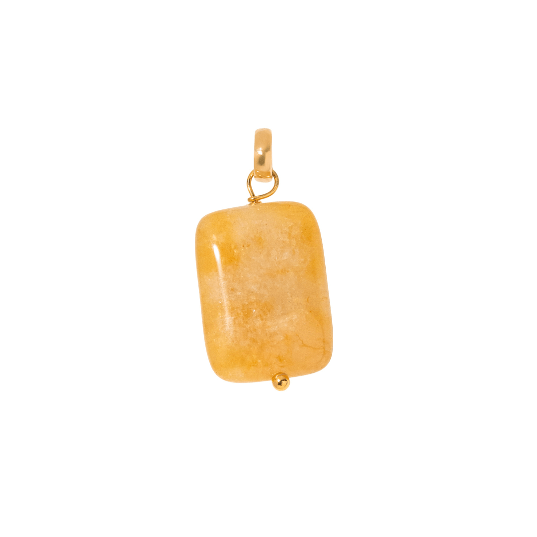 Yellow Jade Harvest Charm - DIJES - Malandra Jewelry - TD2572