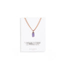 AMETHYST AURA NECKLACE - COLLARES - Malandra Jewelry - TC1185