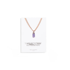 AMETHYST AURA NECKLACE - COLLARES - Malandra Jewelry - TC1185