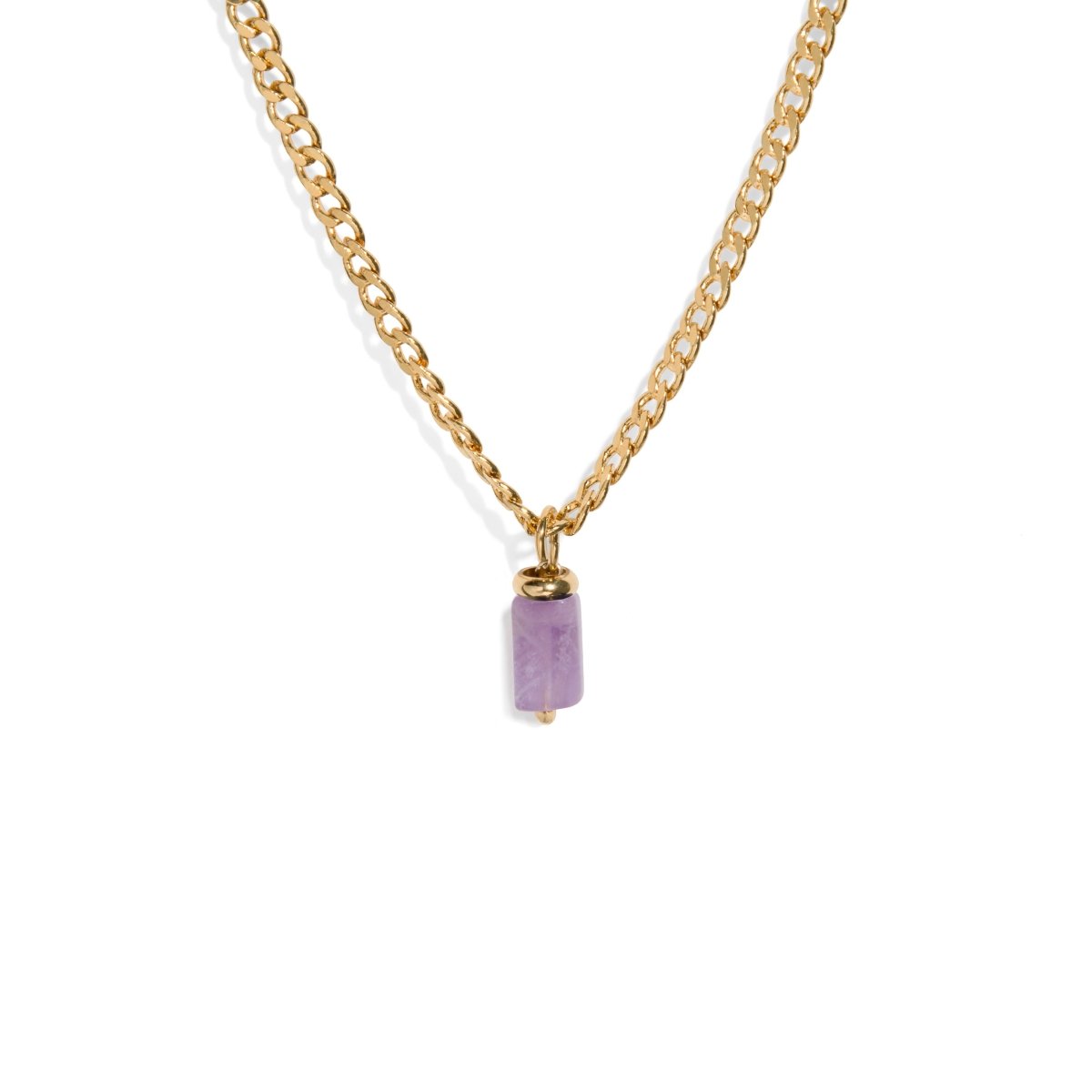 AMETHYST AURA NECKLACE - COLLARES - Malandra Jewelry - TC1185
