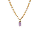 AMETHYST AURA NECKLACE - COLLARES - Malandra Jewelry - TC1185