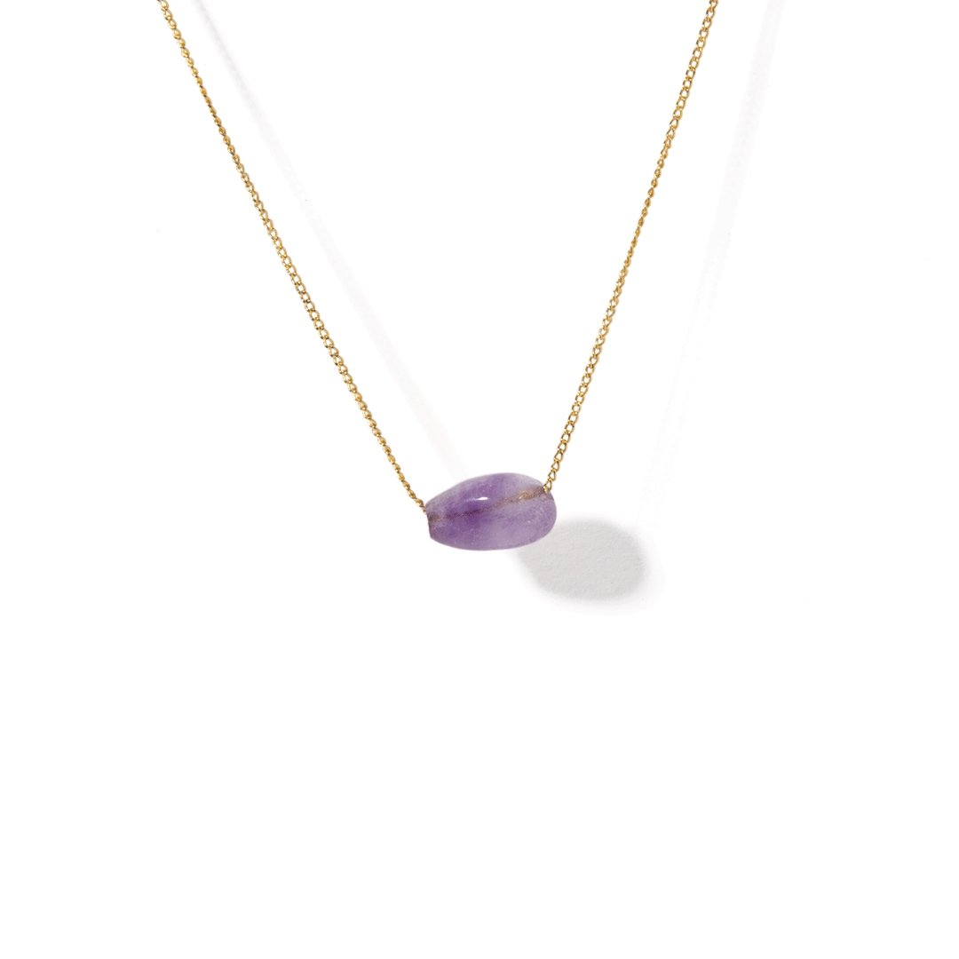 AMETHYST QUARTZ GRATITUDE NECKLACE - COLLARES - Malandra Jewelry - TC884