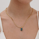 APATITE AURA NECKLACE - COLLARES - Malandra Jewelry - TC1177
